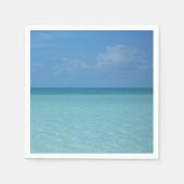 Caribbean Horizon Tropical Turquoise Blue Serviette (Vorderseite)