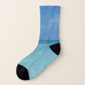 Caribbean Horizon Tropical Turquoise Blue Socken (Links - Außen)