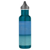Caribbean Horizon Tropical Turquoise Blue Trinkflasche (Links)