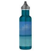 Caribbean Horizon Tropical Turquoise Blue Trinkflasche (Rechts)
