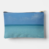 Caribbean Horizon Tropical Turquoise Blue Zubehörtasche (Rückseite)