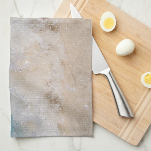 Caribbean Island Wave Liebe 2 Geschirrtuch (Viertel Falte)