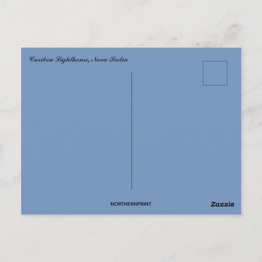 Caribbean Lighthouse Nova Scotia Postkarte (Rückseite)