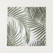 Caribbean Palm Dschungel 1 Wandteppich (Vorderseite (Horizontal))