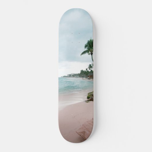Caribbean Palm Ocean #1 #tropical #wall #art Skateboard (Vorderseite)