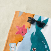 Caribbean Pirates Island Ocean Whale Boys Strandtuch (Beispiel)