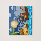 Caribbean Pirates, Treasure Island und Full Moon, Puzzle (Vertikal)