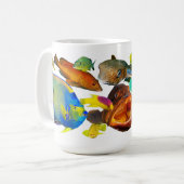 Caribbean Reef Fish menagerie in colorful detail. Kaffeetasse (Vorderseite Links)