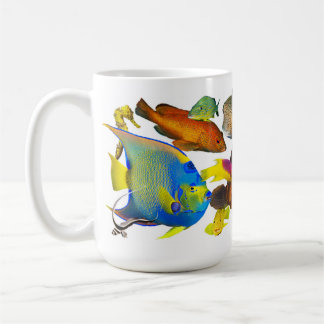 Caribbean Reef Fish menagerie in colorful detail. Kaffeetasse
