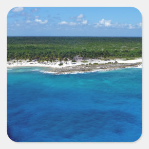Caribbean Sapphire.JPG Quadratischer Aufkleber