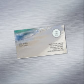 Caribbean Sea Beach Scanner Logo-Visitenkarte Magnetische Visitenkarte (Beispiel)