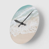 Caribbean Sea Foam Dream #3 #ocean #wall #decor Runde Wanduhr (Winkel)