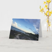 Caribbean Sea Mexico Beach Blue Ocean Sky Karte (Gelbe Blume)