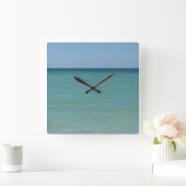 Caribbean Sea Wall Clock Quadratische Wanduhr (Zuhause)