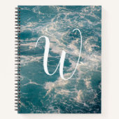 Caribbean Seascape Journal Monogram Notebook Notizblock (Vorderseite)