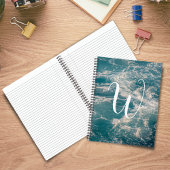 Caribbean Seascape Journal Monogram Notebook Notizblock