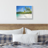 Caribbean Seascape Painting Print - Magens Bay Leinwanddruck (Insitu (Schlafzimmer))