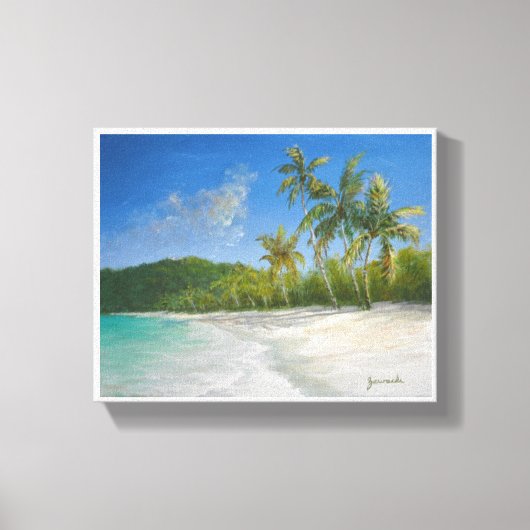 Caribbean Seascape Painting Print - Magens Bay Leinwanddruck (Vorderseite)