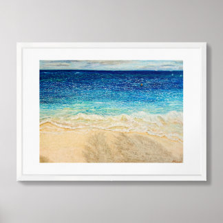 Caribbean Seascape Print Poster