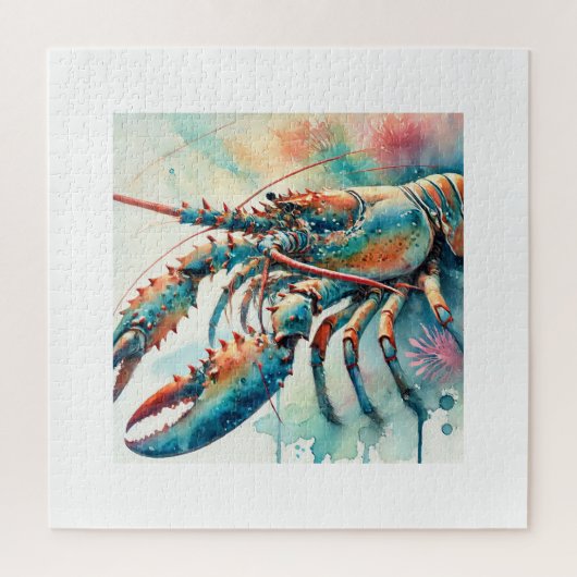 Caribbean Spiny Lobster 280624AREF121 - Watercolor Puzzle (Vertikal)
