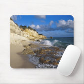 Caribbean, St. Martin, Cliffs am Strand von Cupeco Mousepad (Mit Mouse)