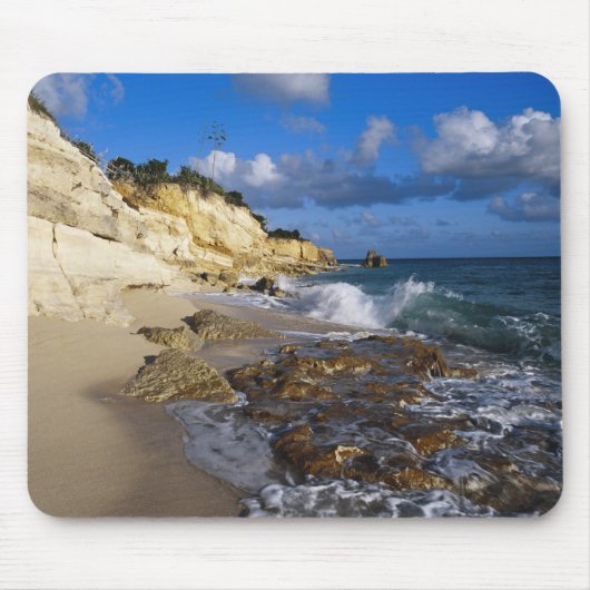 Caribbean, St. Martin, Cliffs am Strand von Cupeco Mousepad (Vorne)