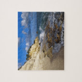 Caribbean, St. Martin, Cliffs am Strand von Cupeco Puzzle (Vertikal)