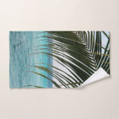 Caribbean Sunrise Ocean Palm 1 Badhandtuch Set (Handtuch)