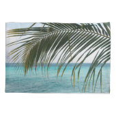Caribbean Sunrise Ocean Palm 1 Kissenbezug (Rückseite)