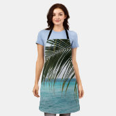 Caribbean Sunrise Ocean Palm 1 Schürze (Getragen)