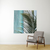 Caribbean Sunrise Ocean Palm 1 Wandteppich (Beispiel (Horizontal))