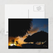 Caribbean Sunset 2 Postkarte (Vorne/Hinten)