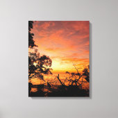 Caribbean Sunset Glow - Leinwand Mauer Kunst (Vorderseite)