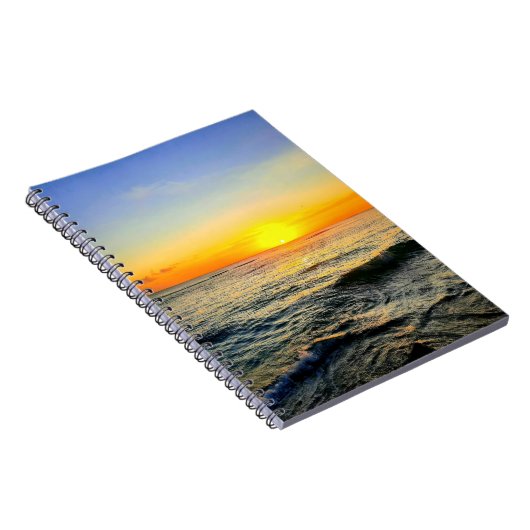 Caribbean Sunset Glow Notebook Notizblock (Rechte Seite)