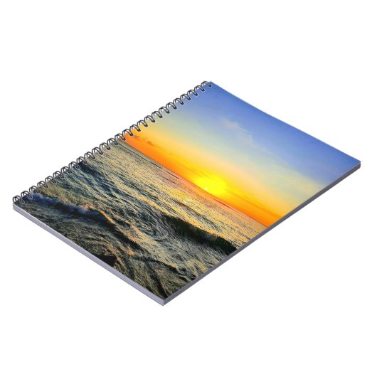 Caribbean Sunset Glow Notebook Notizblock (Linke Seite)
