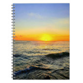 Caribbean Sunset Glow Notebook Notizblock (Vorderseite)
