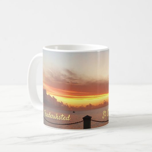 Caribbean Sunset Kaffeetasse (Vorderseite Links)