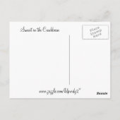 Caribbean Sunset Postcard Postkarte (Rückseite)