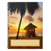 Caribbean Sunset Spiral Notebook Notizblock (Vorderseite)