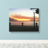 Caribbean Sunset Tropical Personalier Leinwanddruck (Insitu (Holzboden))