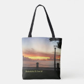 Caribbean Sunset Tropical Personalier Tasche (Rückseite)