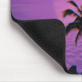 Caribbean Sunset Vaporwave Ästhetische Retro 80er Mousepad (Ecke)
