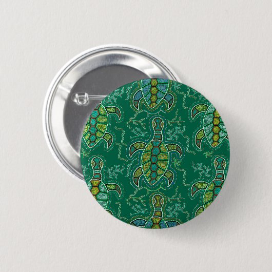 Caribbean Tortuga Button (Vorne & Hinten)