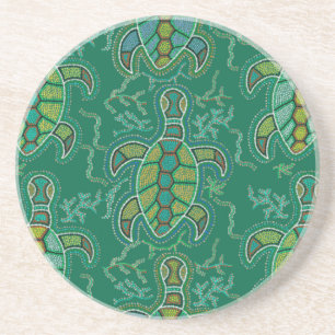 Caribbean Tortuga Getränkeuntersetzer