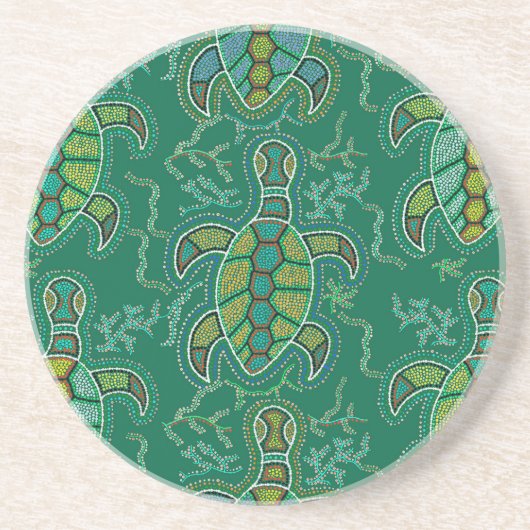 Caribbean Tortuga Getränkeuntersetzer (Vorne)