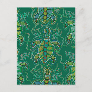 Caribbean Tortuga Postkarte