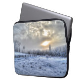 Cariboo Natur Landschaft Winteraufgang Laptopschutzhülle (Vorderseite Links)
