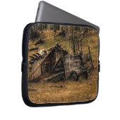 Cariboo Rustic Shed Ranch Farm Mousemat Design Laptopschutzhülle (Vorne Rechts)