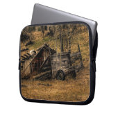 Cariboo Rustic Shed Ranch Farm Mousemat Design Laptopschutzhülle (Vorderseite Links)