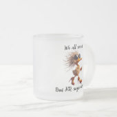 Caricature of HR, Meme, Office humor mug. Mattglastasse (VorderseiteRechts)